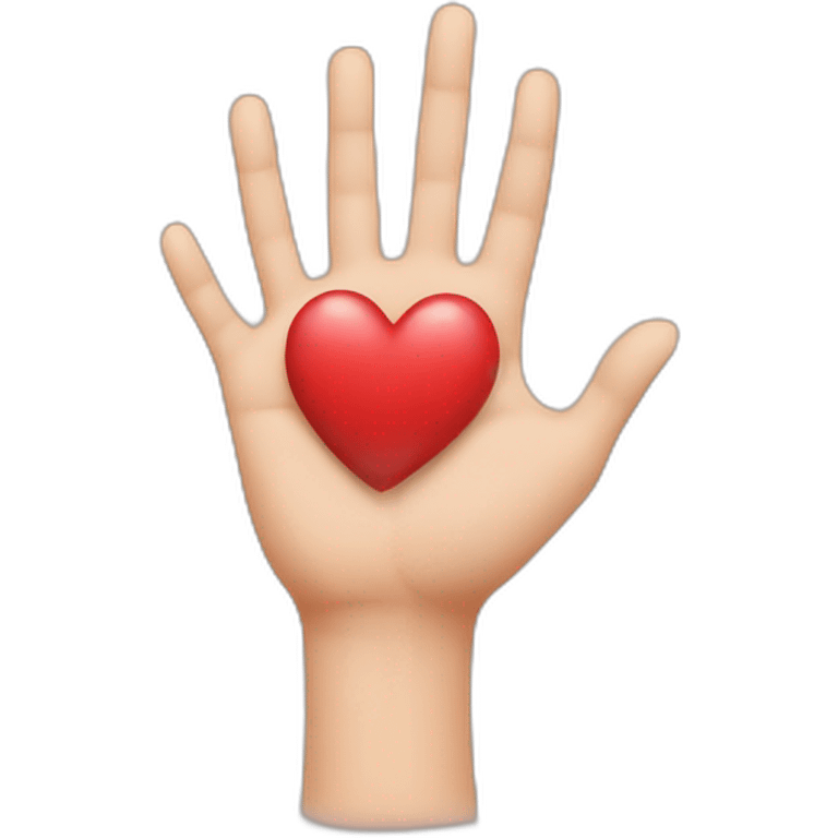 heart hand shape emoji