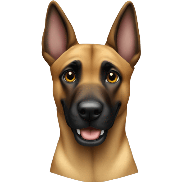 malinois say hello with hand emoji