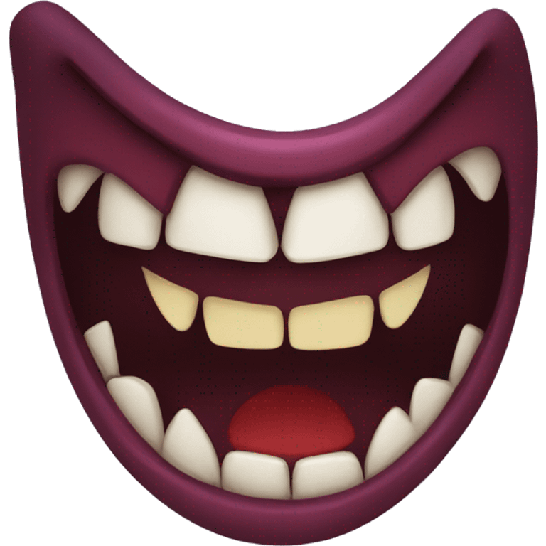 Vampire fangs emoji