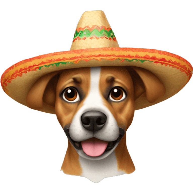 Dog in a Mexican hat  emoji