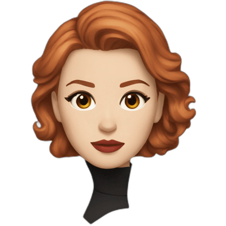 Scarlett Johansson as natasha romanov emoji