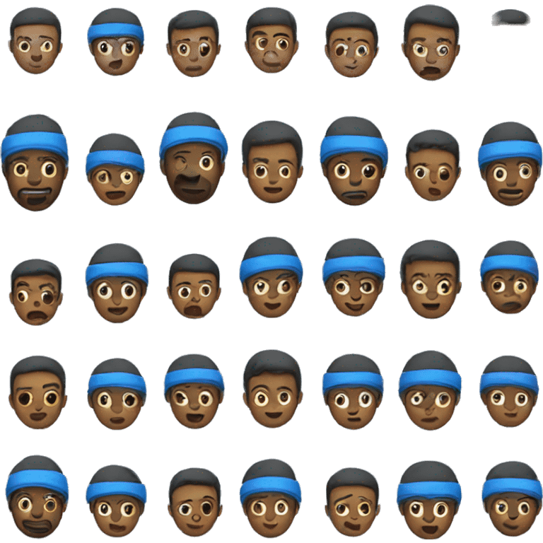 Blue emojis emoji