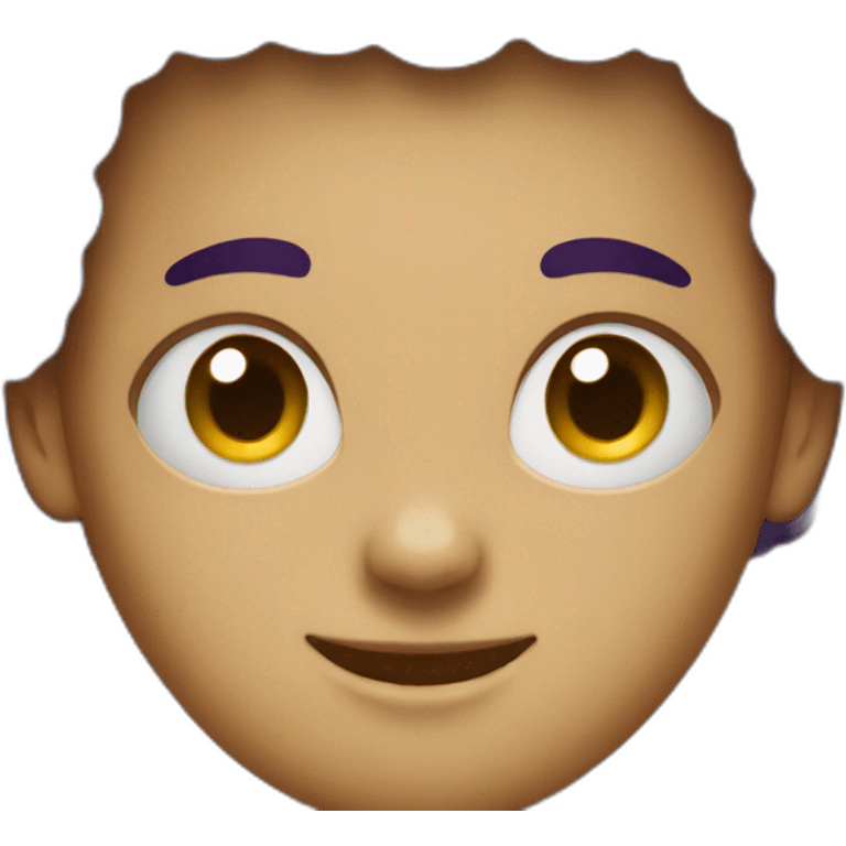 Purple Afro emoji