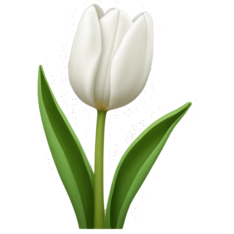 White tulips emoji