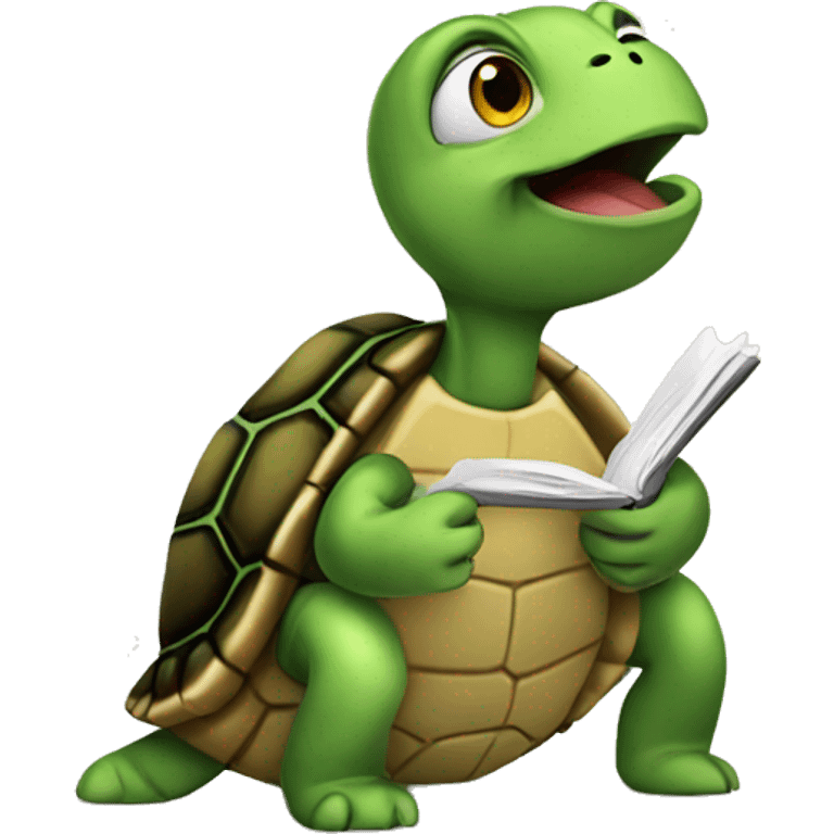 Turtle talking notes  emoji