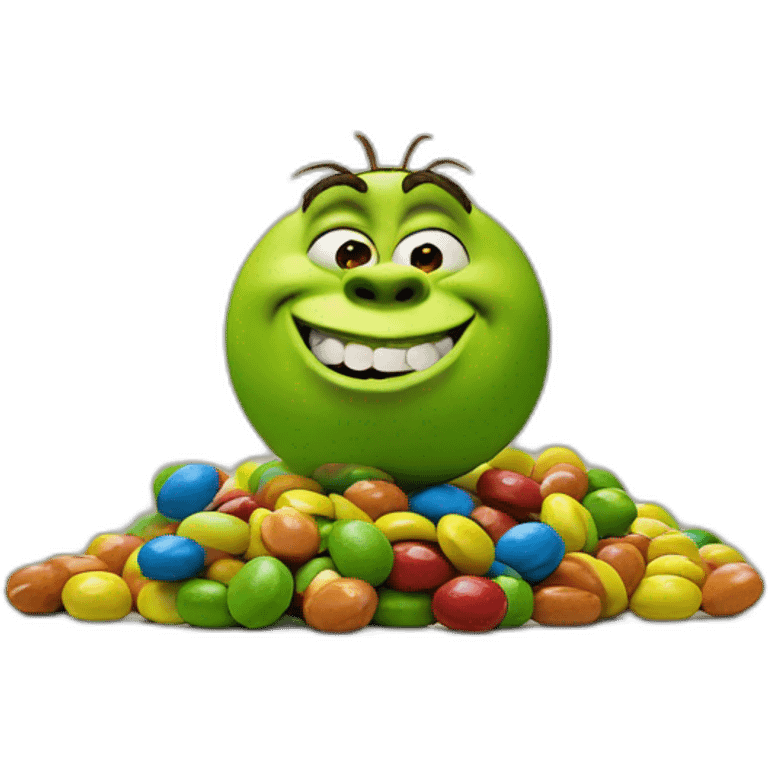 Shrek m&ms emoji