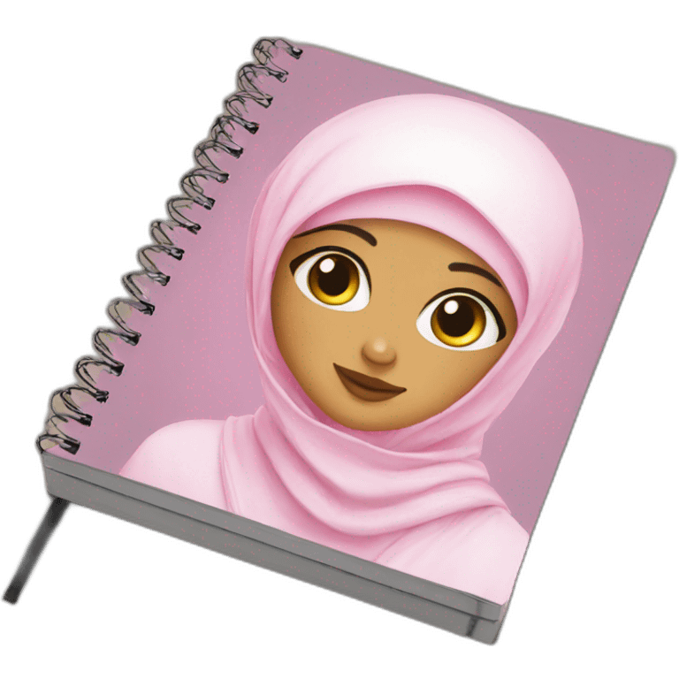 hijab girl notebook emoji