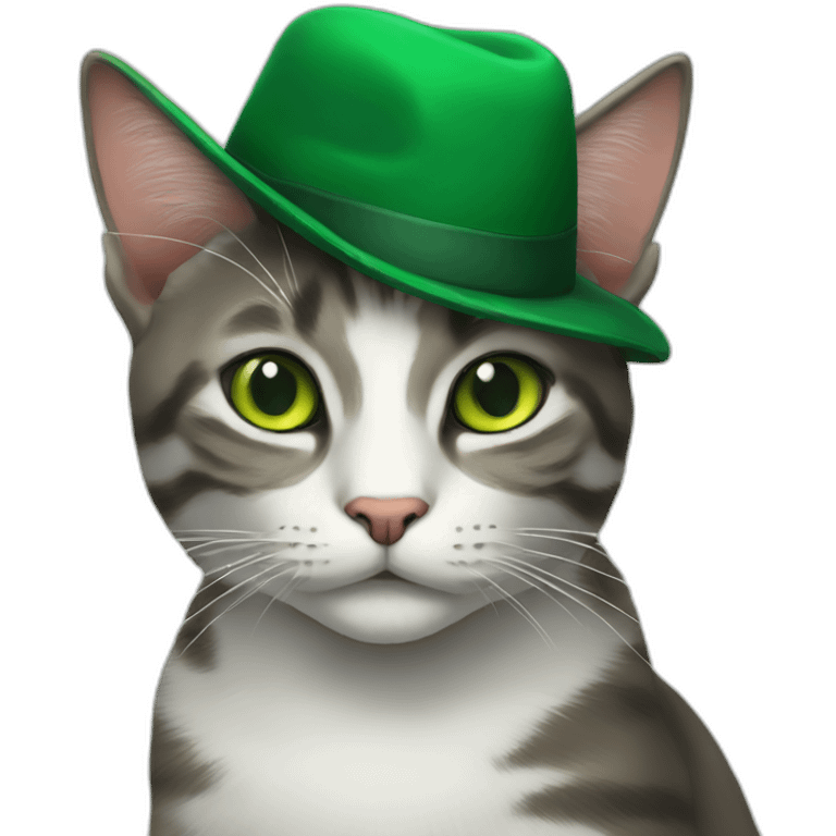 the cat in the green hat emoji