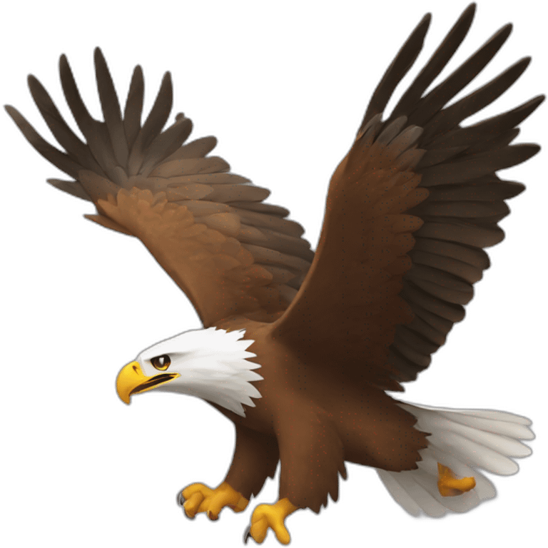 Eagle flying to kanara emoji