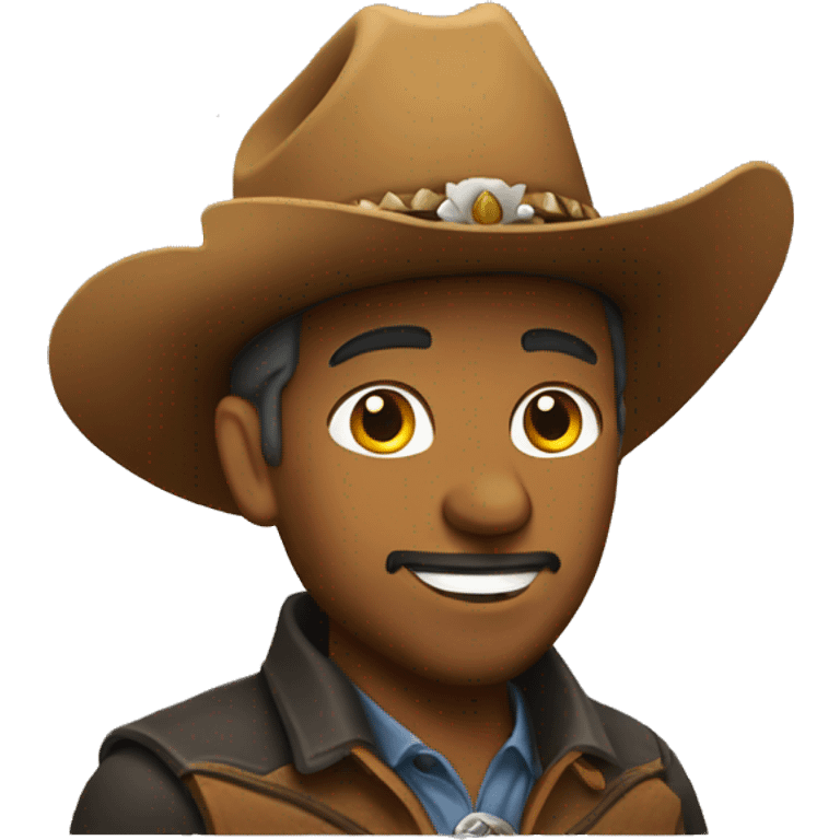 Cowboy wearing a hat emoji