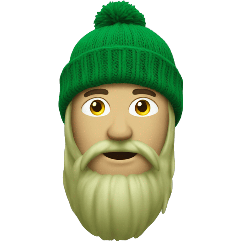 green beanie knit alone emoji