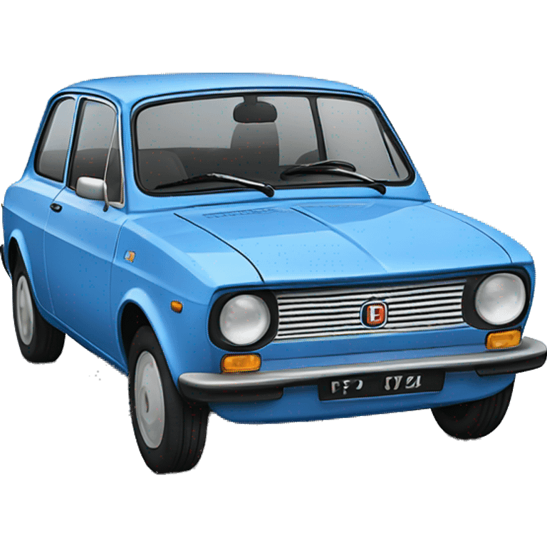 blue fiat 125p emoji