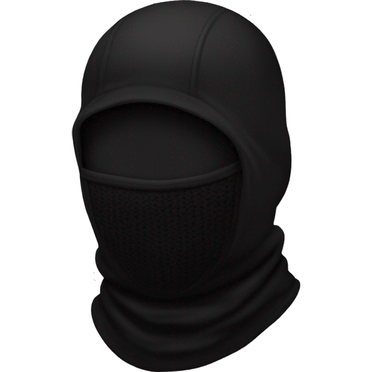 balaclava black emoji