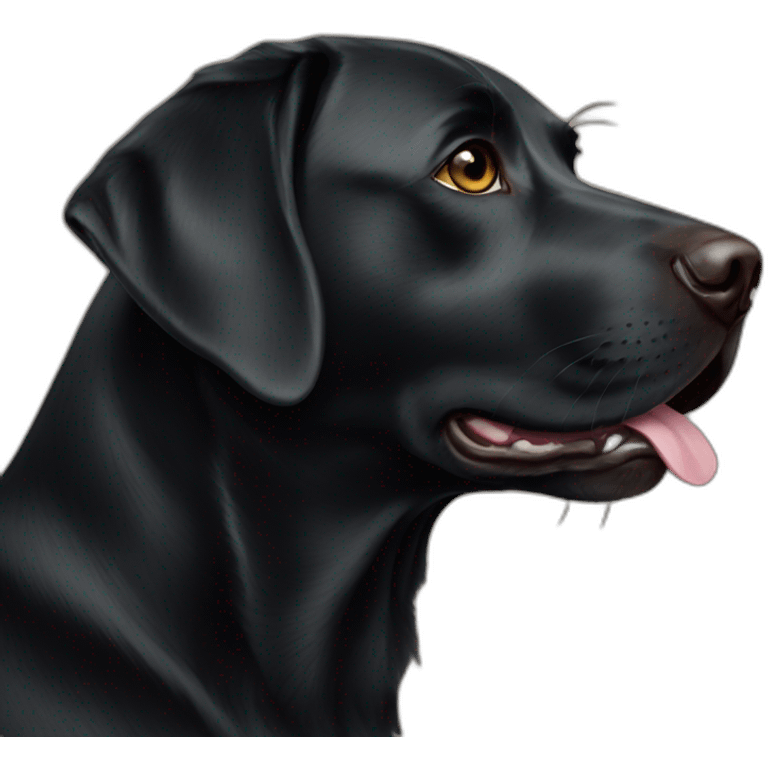 Black labrador emoji