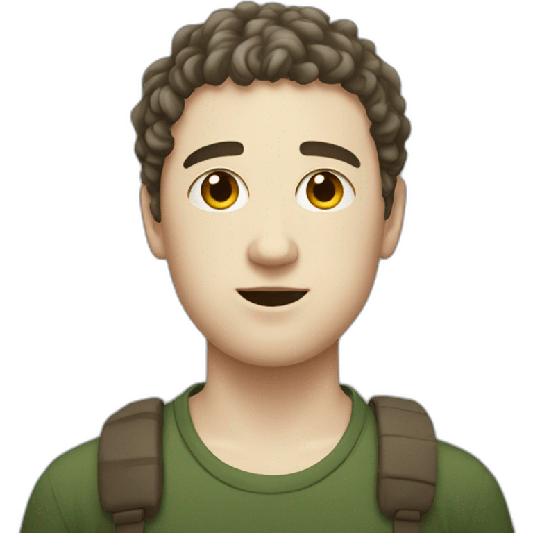 Tyler, the fat white boy with a side part hairstyle emoji