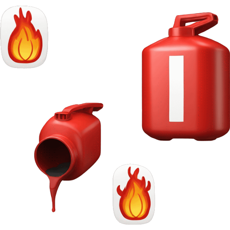 Standard red canister of gasoline emoji