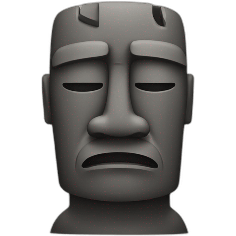 Moai sad emoji