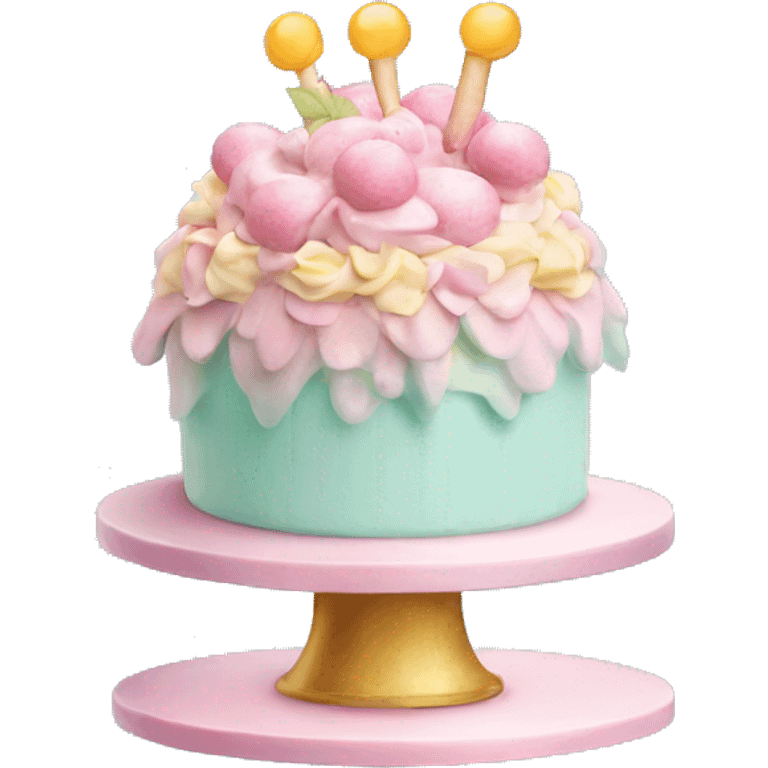 Fairy pastel cake emoji