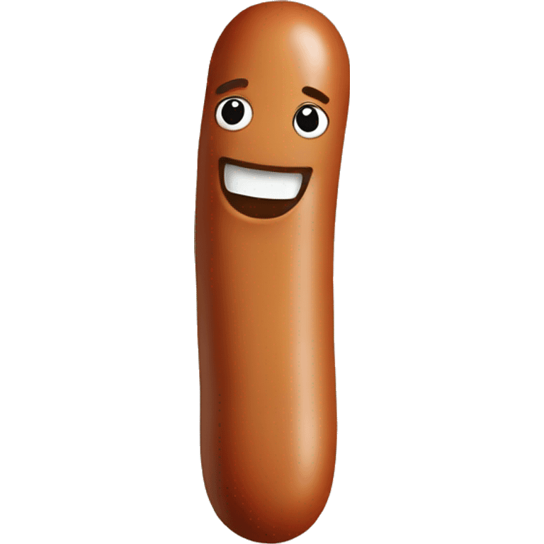 Sausage with face  emoji