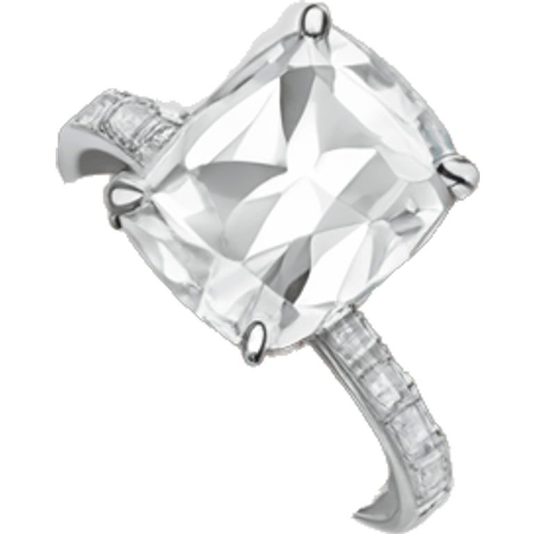 Cushion cut ring  emoji