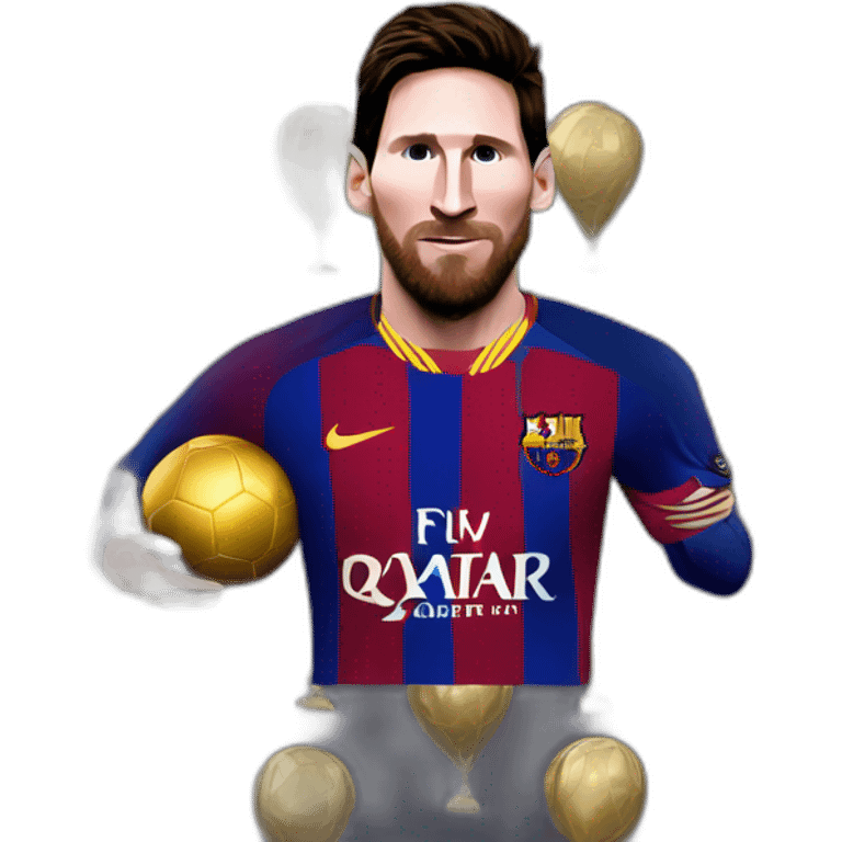 Ballon d'or messi emoji