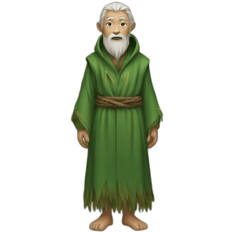 old human druid green robe emoji