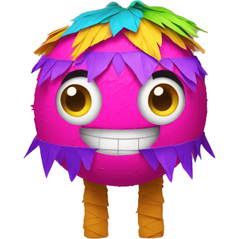 cute pinata with big eyes and smiling face emoji