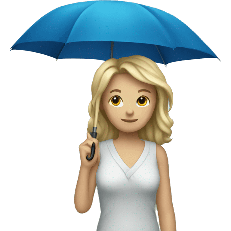 blue umbrella emoji