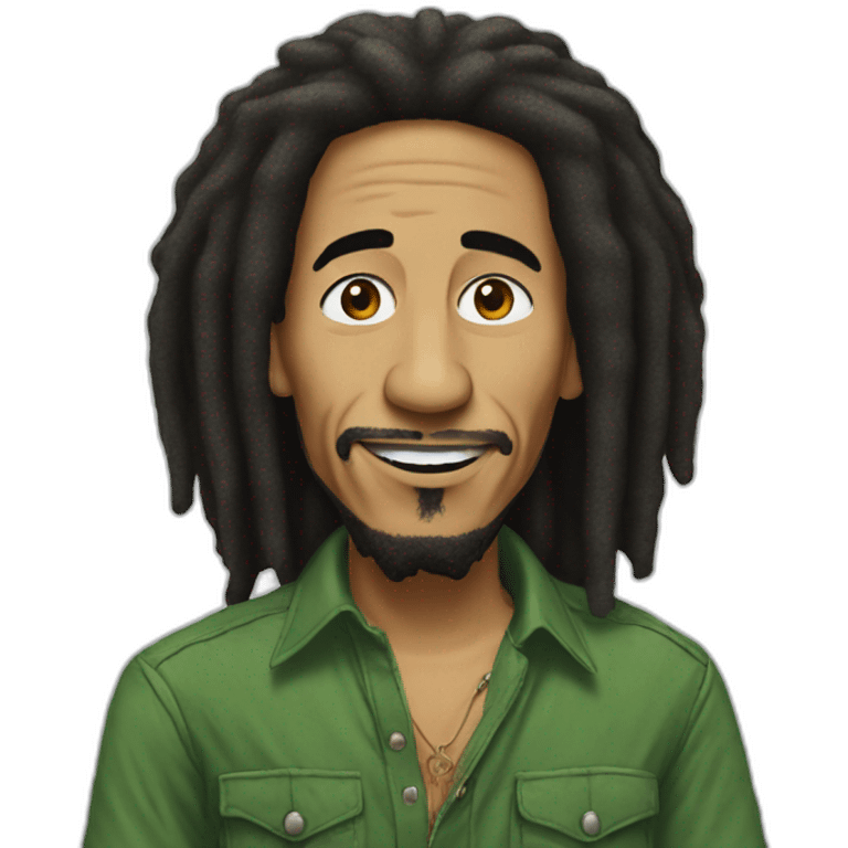 Clinton as Bob marley emoji