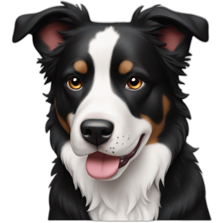 black-and-white-border-collie-american-bulldog emoji