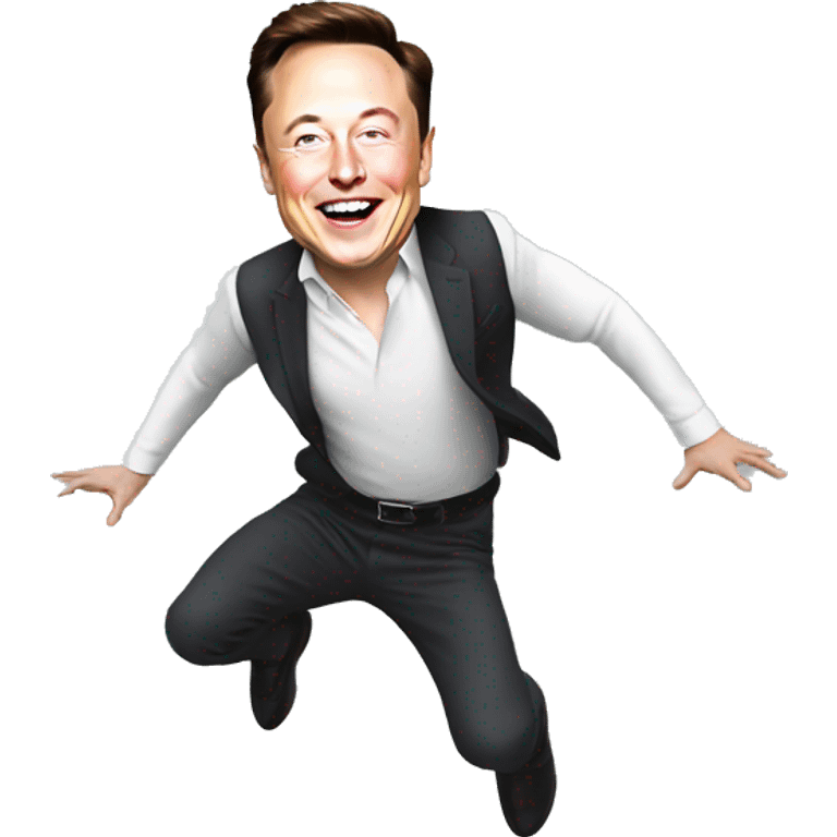 Elon musk jumping emoji