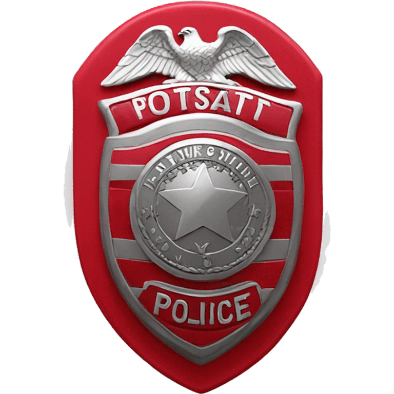 police badge red emoji