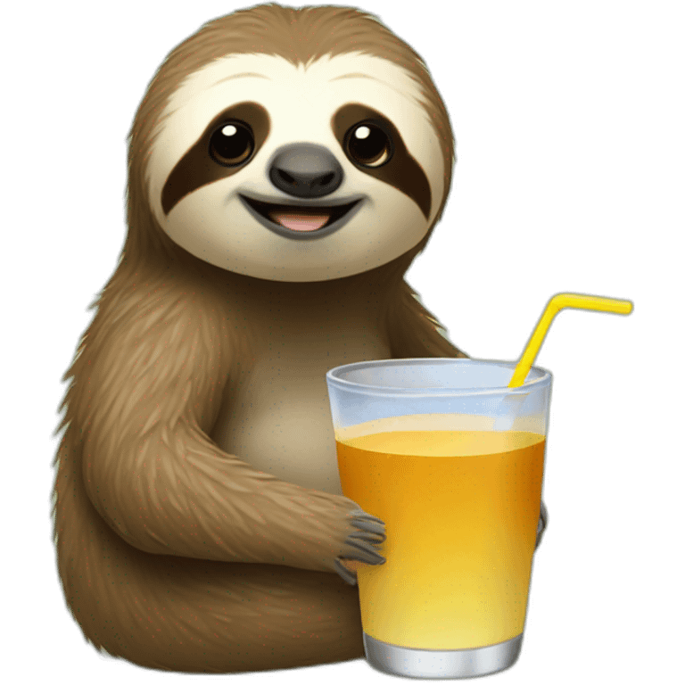 sloth drink emoji