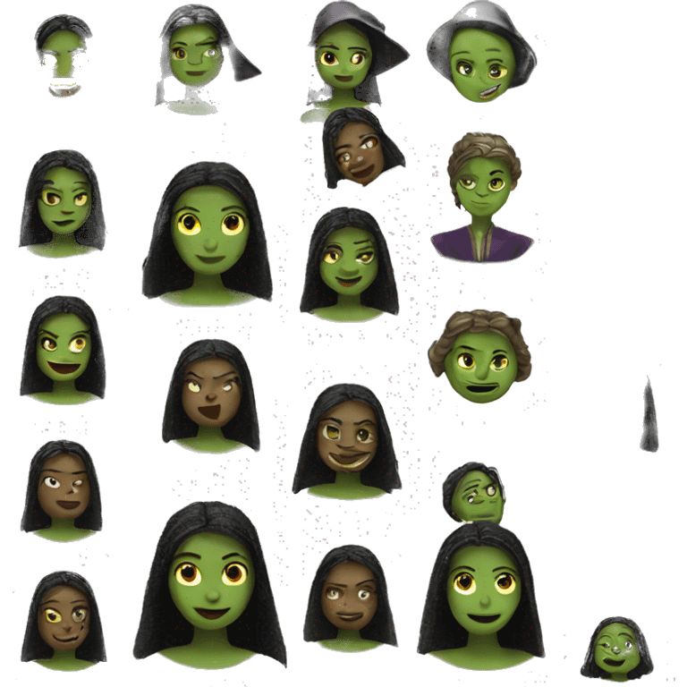 Elpheba from the movie wicked emoji