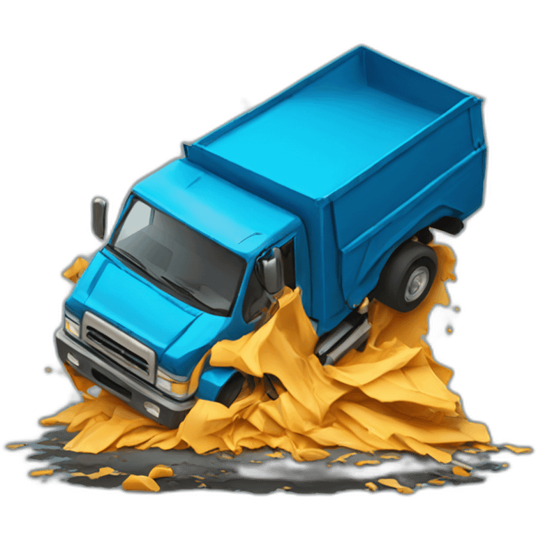 truck crash emoji