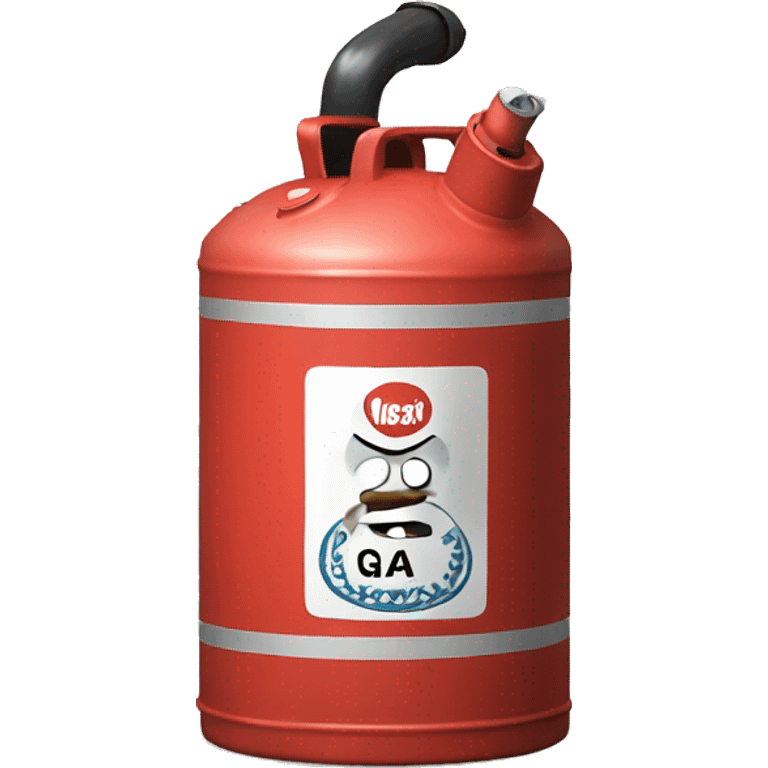 Sad gas can emoji