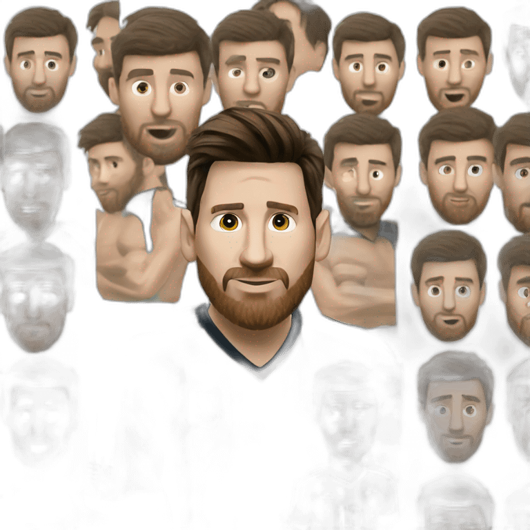 lionel messi with world cup emoji