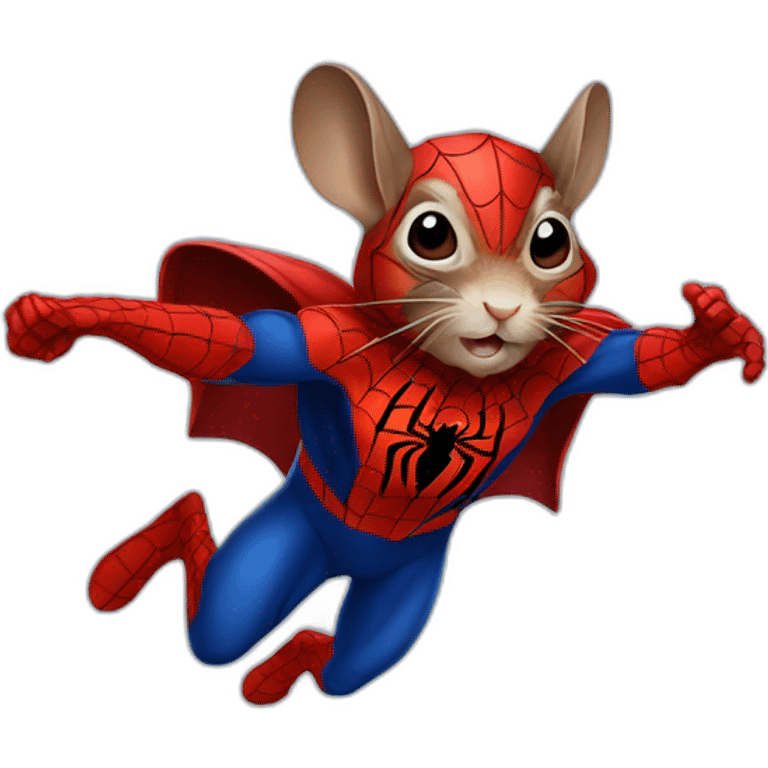 degu spiderman landing emoji