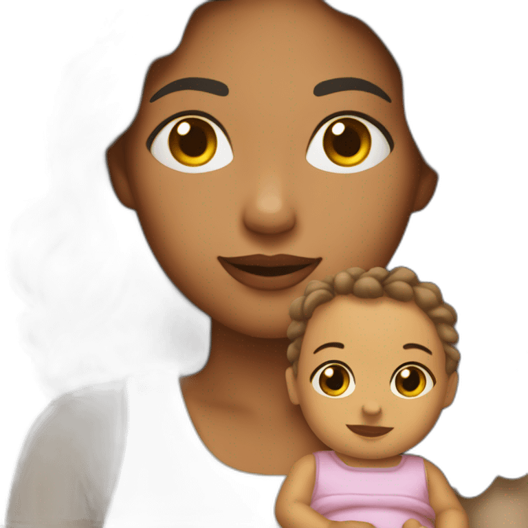 Femme qui allaite son bébé emoji