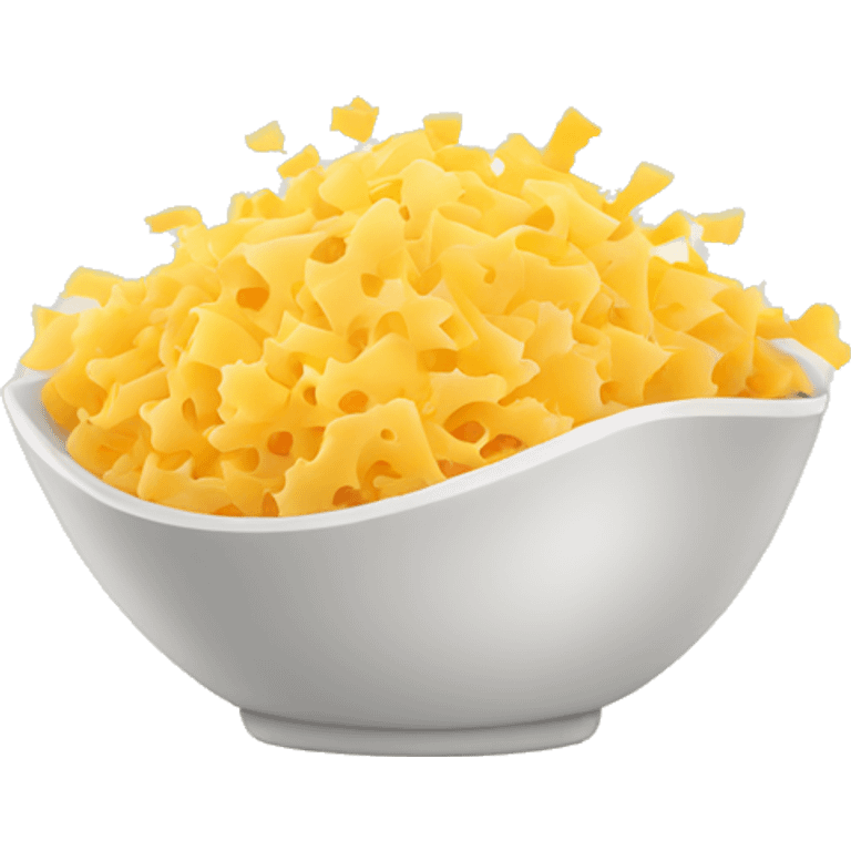 grated cheese in a bowl  emoji