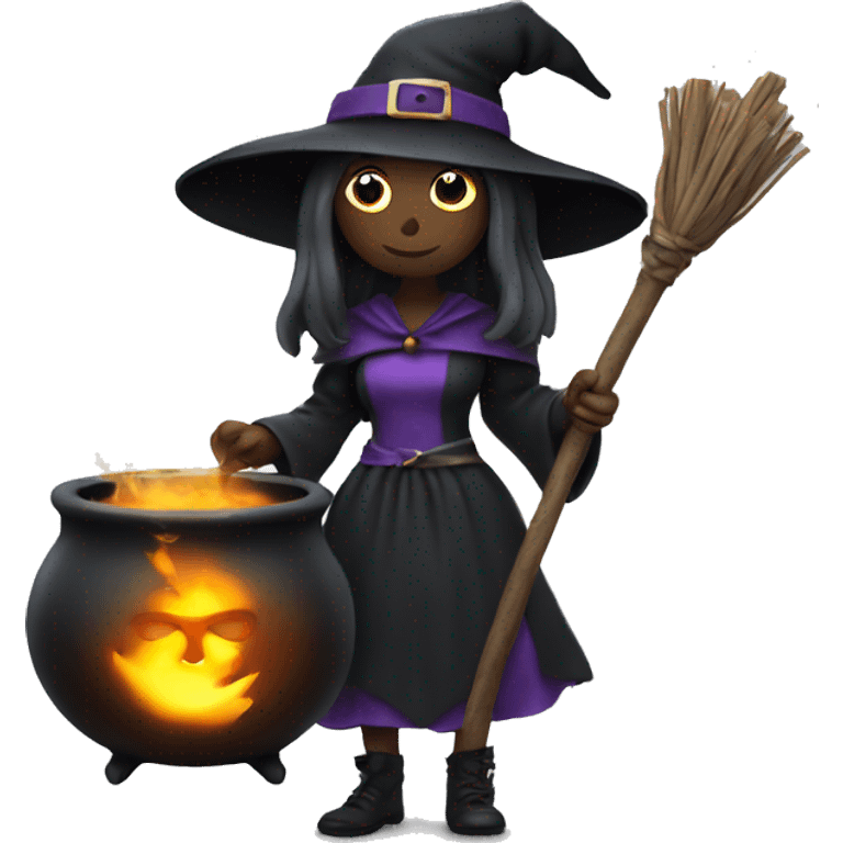 witch with cauldron  emoji