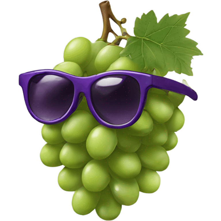 Grape wearing sunglasses  emoji