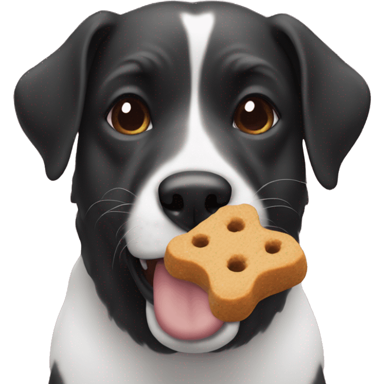 dog eating treat emoji