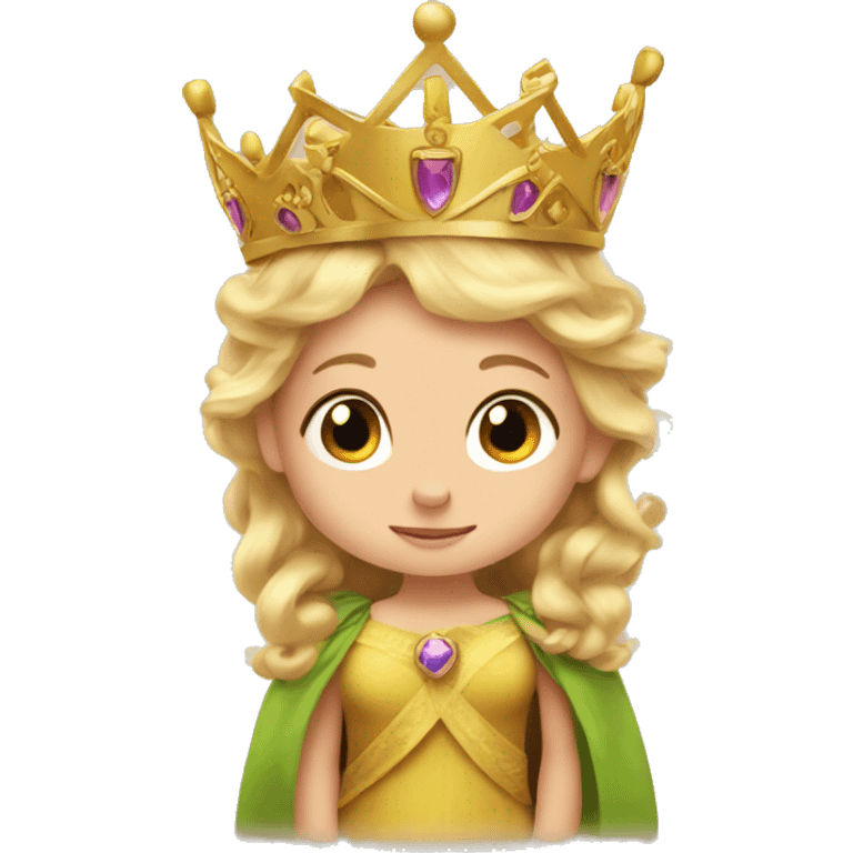 baby raiponce with a crown emoji