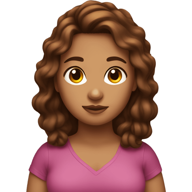 big girl with brown hair named kellyn emoji