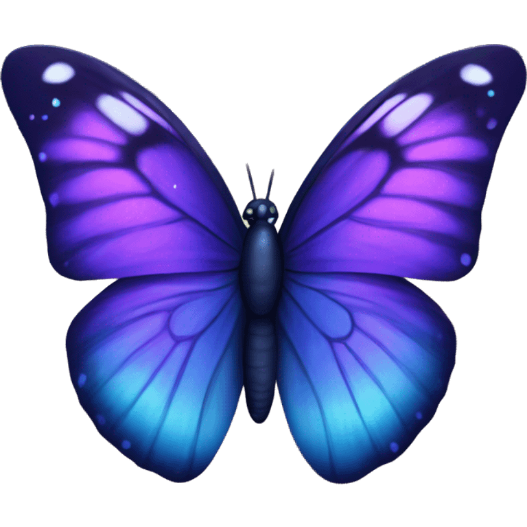 Purple and blue Galaxy Butterfly emoji