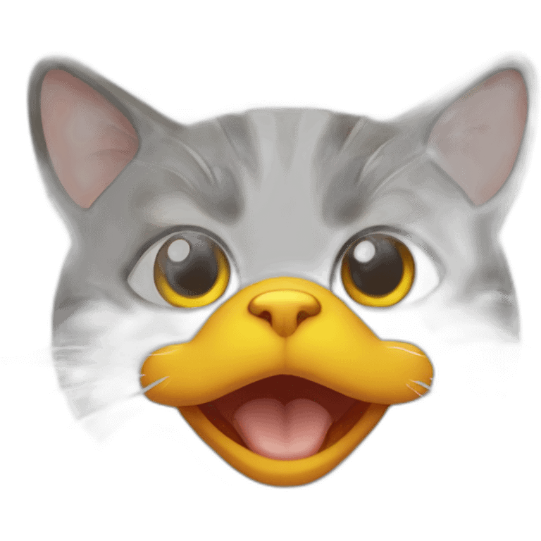 Cat duck emoji