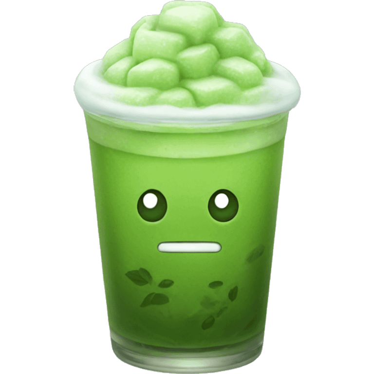 Iced matcha emoji