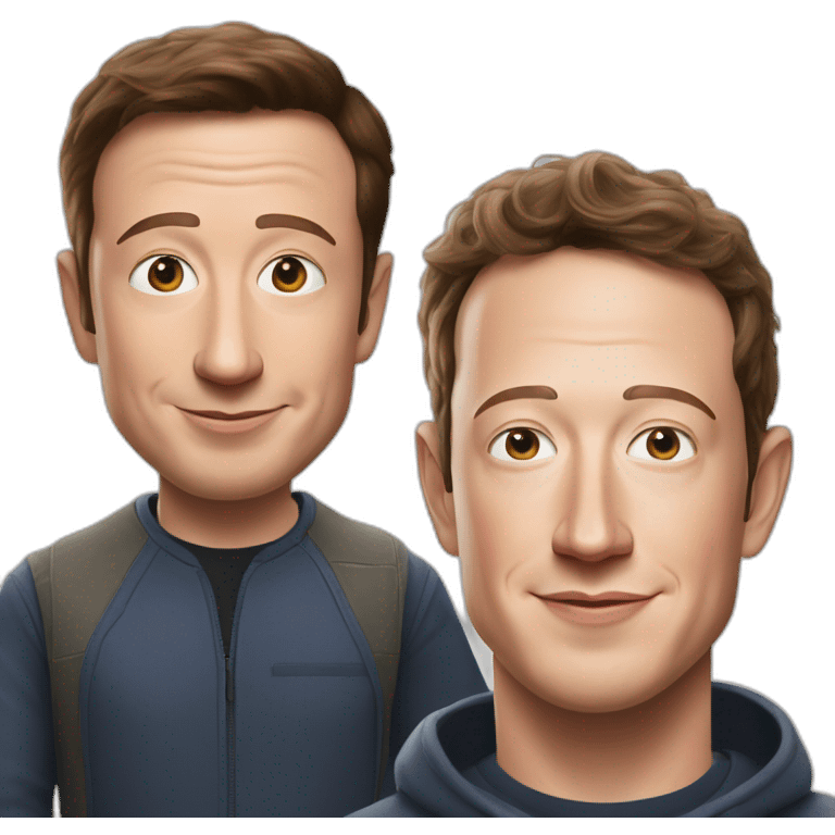 elon musk and mark zuckerberg emoji