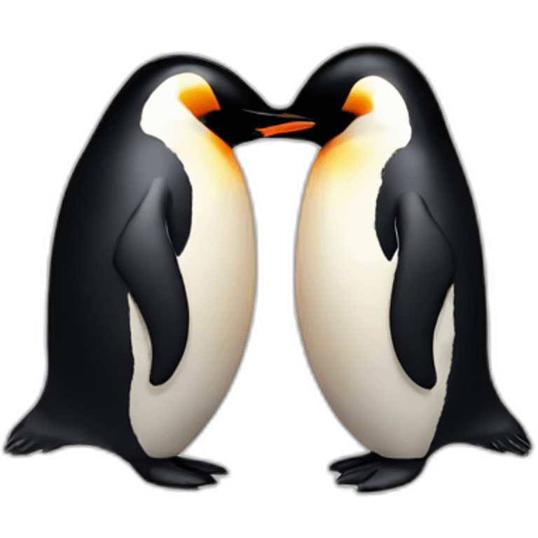 penguin and penguin love emoji